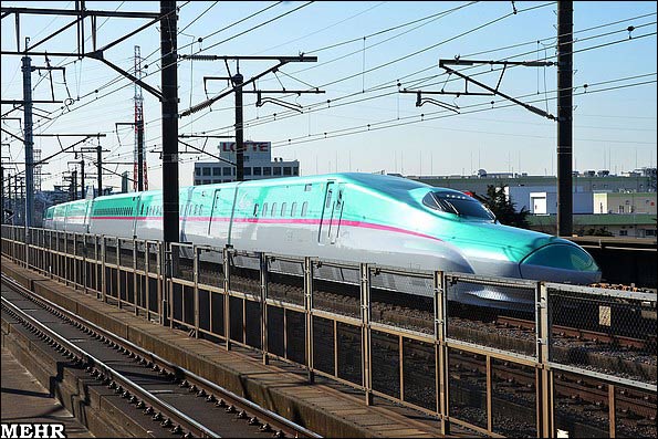 تصویری از سریعترین قطار دنیا در ژاپن 