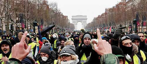 فرانسه میدان اعتراض به سرمایه‌داری