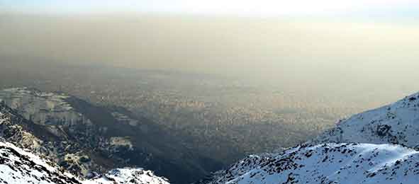 عمق فاجعه از ارتفاعات تهران دیدن دارد
