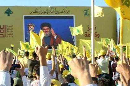تجدید پیمان رزمندگان حزب‌الله با نصرالله